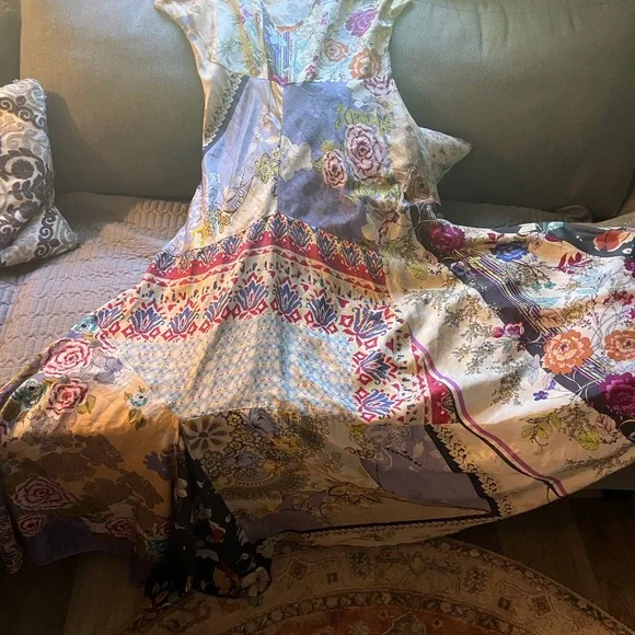 Johnny Was Georgette silk maxi dress - Picture 4 of 10